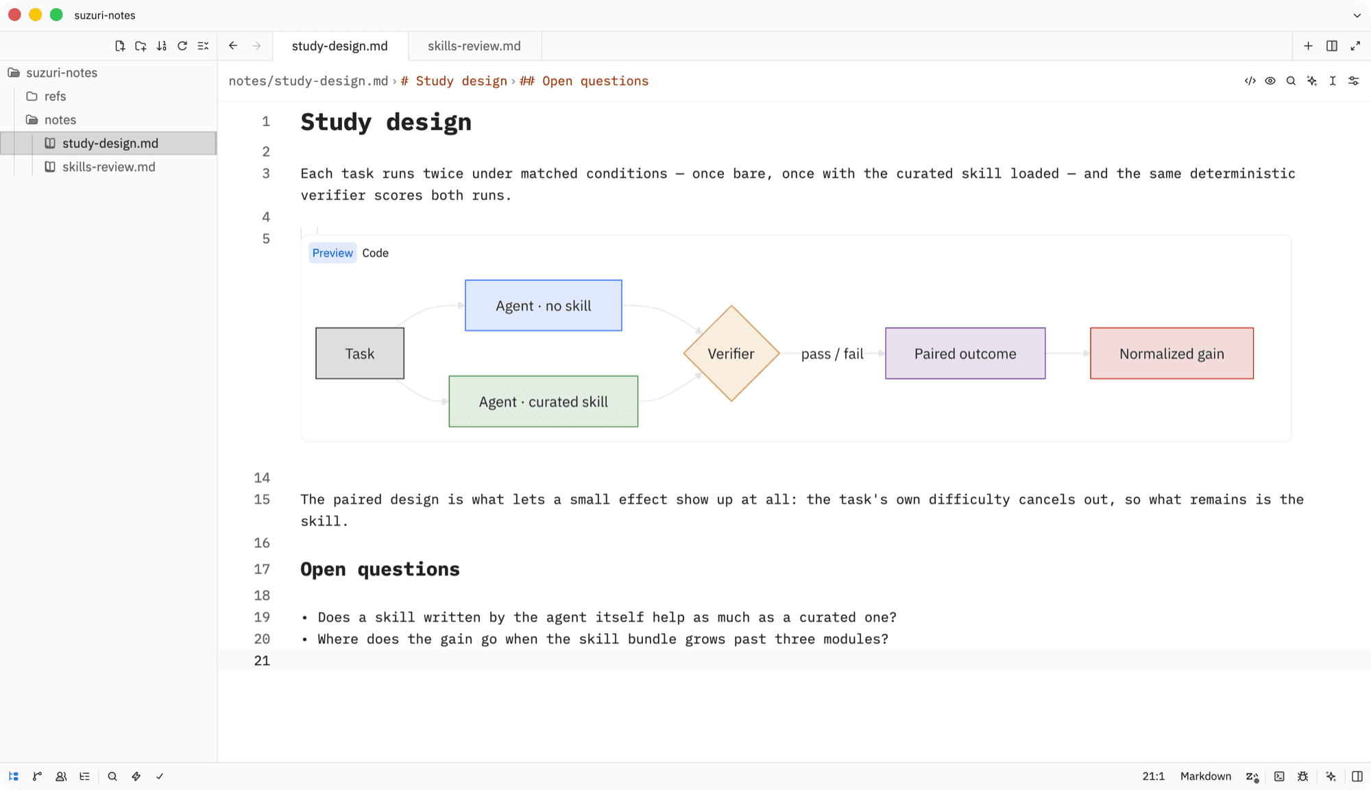 Mermaid diagrams, drawn in place